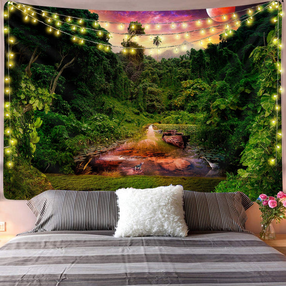 Real Junglescape Wall Tapestry