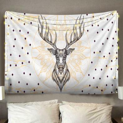 Deer Head Wall Tapestry