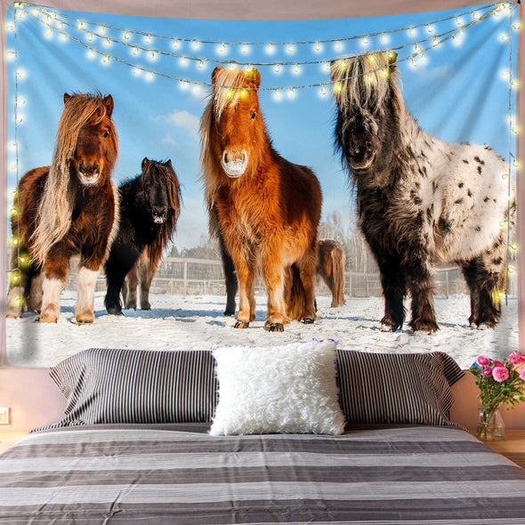 Midget Horsies Wall Tapestry