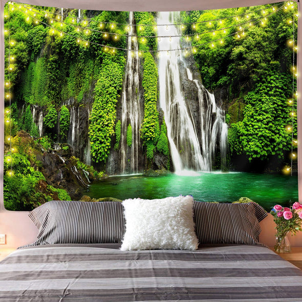 Hawaii Waterfall Wall Tapestry