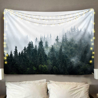 Misty Forest Wall Tapestry