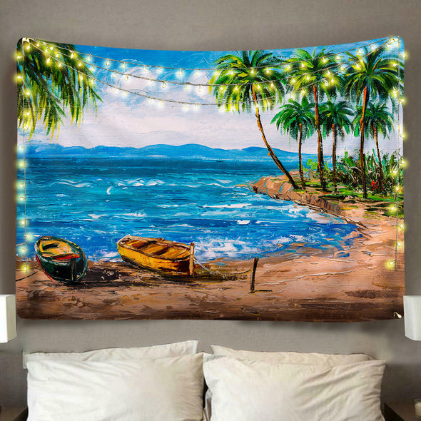 Paradise Beach Wall Tapestry