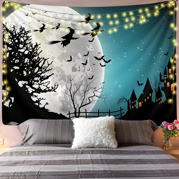 Witches Moon Wall Tapestry