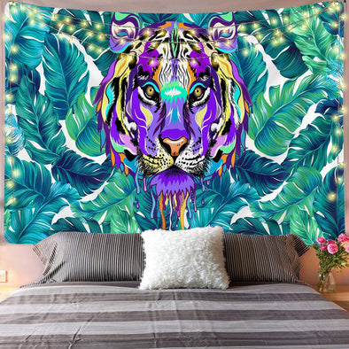 Drippy Tiger Wall Tapestry