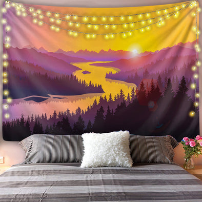 River Sunrise Wall Tapestry