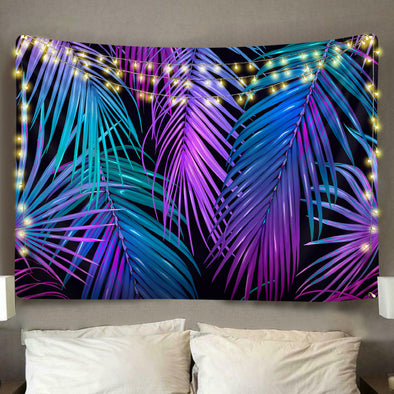 Outrun Tropics Wall Tapestry