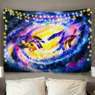 Touch of God Wall Tapestry