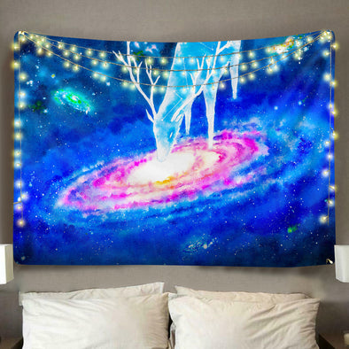 Galactic Deer Wall Tapestry