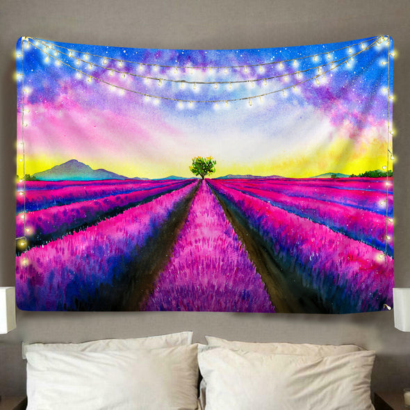 Sunset Field Wall Tapestry