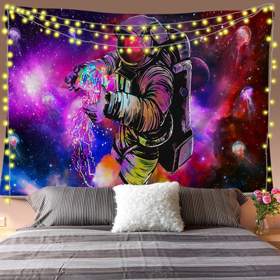 Space Jellyfish Wall Tapestry