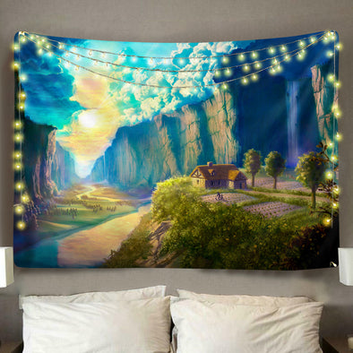Fantasy Valley Wall Tapestry